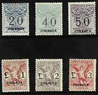 CIRENAICA  1924 Postal Order Postage Due Set, Sass S31, Fine Mint (6 Stamps) For More Images, Please Visit Http://www.sa - Sonstige & Ohne Zuordnung