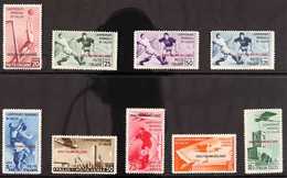 EGEO (DODECANESE ISLANDS)  1934 World Football Championship (Postage An Air) Complete Set (Sass. S. 14, SG 128/36), Neve - Other & Unclassified