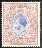 1921  5r Blue & Dull Purple KGV, SG 74, Fine Mint, Fresh. For More Images, Please Visit Http://www.sandafayre.com/itemde - Vide