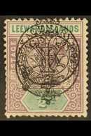 1897  ½d Dull Mauve & Green, Diamond Jubilee DOUBLE OVERPRINT, SG 9a, Mint, Part O.G., Blunt Perfs, Cat.£1400. For More  - Leeward  Islands