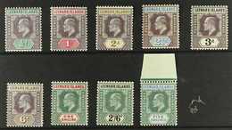1902  Complete Set, SG 20/28, Superb Never Hinged Mint, The 5s. With Sheet Margin At Top. (8 Stamps) For More Images, Pl - Leeward  Islands