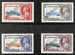 1935  Silver Jubilee "SPECIMEN" Punctured Set, SG 88s/91s, Very Fine Mint (4 Stamps) For More Images, Please Visit Http: - Leeward  Islands