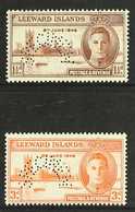 1946  Victory Set, Perf. "SPECIMEN", SG 115/116s, Fine Never Hinged Mint. (2 Stamps) For More Images, Please Visit Http: - Leeward  Islands