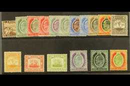 1904-14  (wmk Mult Crown CA) Complete Set, SG 45/63, Very Fine Mint. (17 Stamps) For More Images, Please Visit Http://ww - Malta (...-1964)