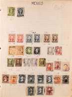 1856-1980's INTERESTING COLLECTION/ACCUMULATION  On Various Pages, Mint & Used Stamps, Includes Useful 19th Century Issu - Mexico