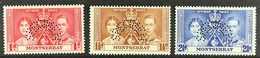 1937  Coronation Set, Perf. "SPECIMEN", SG 98/100s, Fine Never Hinged Mint. (3 Stamps) For More Images, Please Visit Htt - Montserrat