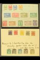 LOCAL STAMPS  1892-1897 Mostly Mint All Different Group On Two Small Pages, Inc (all Mint) Fez - Meknes 1897 Set To 20c, - Other & Unclassified