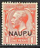 1916 - 23  1d Bright Scarlet, Variety "overprinted NAUP.U", SG 2a, Very Fine Mint. Scarce Stamp. For More Images, Please - Nauru