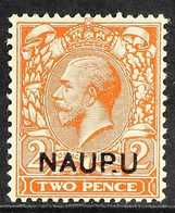 1916 - 23  2d Orange Die I, Variety "NAUP.U", SG 4a, Very Fine Used. Scarce Stamp. For More Images, Please Visit Http:// - Nauru