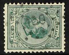 1872-91  22½c Blue-green King William Perf 12½x12 (SG 86B, NVPH 25H), Fine Used With Rare "139" (ASTEN) Numeral Cancel,  - Autres & Non Classés