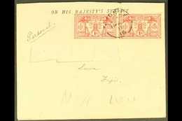 BRITISH  1916 OHMS Envelope Marked "Personal" And With Addressee Redacted Sent To Fiji By Local Steamer, Cancelled Sydne - Sonstige & Ohne Zuordnung