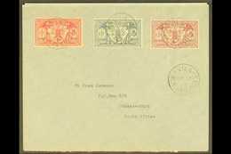 BRITISH  1921 Set To 6d Complete, SG 36/9, Very Fine Used On Cover Tied By Vila Cds Cancels. Addressed To South Africa.  - Other & Unclassified