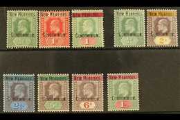 ENGLISH: 1908  Complete Set, SG 1a/9, Fine Mint, The 1s CA Signed Diena. (9) For More Images, Please Visit Http://www.sa - Other & Unclassified