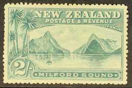 1898  2s Grey Green Milford Sound, No Wmk, Perf 16, SG 258, Very Fine Mint. For More Images, Please Visit Http://www.san - Other & Unclassified