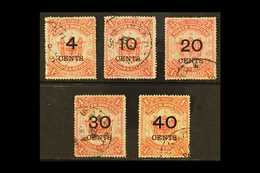 1895  Surcharges Set, SG 87/91,  Good To Fine Used (5 Stamps). For More Images, Please Visit Http://www.sandafayre.com/i - North Borneo (...-1963)