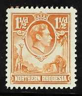 1938-52  1½d Yellow-brown, Showing Printer's Mark Upper Left Although WITHOUT The "Tick Bird," SG 30, Never Hinged Fresh - Nordrhodesien (...-1963)