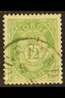 1882  12o Pale Green, Mi 38, SG 74, Fine Used With Light C.d.s. Postmark. For More Images, Please Visit Http://www.sanda - Sonstige & Ohne Zuordnung