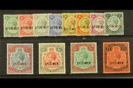 1913 - 21  Geo V Set , Wmk MCA, Complete, Overprinted "Specimen", SG 83s/98s, Very Fine Mint, Large Part Og, Traces Of   - Nyasaland (1907-1953)