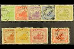 1911-15  Lakatoi Set With Both 1d Perfs, SG 84/92, Fine Cds Used. (9) For More Images, Please Visit Http://www.sandafayr - Papua New Guinea