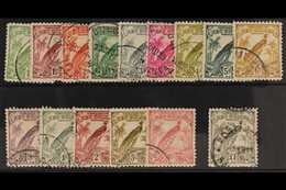 1932-34  Complete Re-drawn Set With Out Dates, SG 177/189, Fine Used. (15 Stamps) For More Images, Please Visit Http://w - Papua-Neuguinea