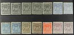 1892-93  First Arms Issue Mint Group Comprising 1d (5), 6d (4), 1s (2). 2s And 2s6d (2). Some Faults, But Mainly Good To - Other & Unclassified