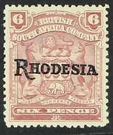 1909-12  6d Reddish Purple Overprint With NO STOP Variety, SG 106a, Mint Part Gum, Also Showing No Serif To The Right Ap - Sonstige & Ohne Zuordnung