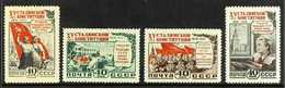 1952  Anniversary Of Stalin Constitution Set, Scott 1624/27, SG 1759/62, Never Hinged Mint (4 Stamps) For More Images, P - Other & Unclassified