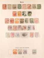 1896 TO 1883 TREMENDOUS COLLECTION ON "IMPERIAL" ALBUM PAGE.  A Collection Of Mint & Used Stamps On 1 SG "Imperial" Albu - St.Christopher-Nevis-Anguilla (...-1980)