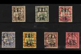 1914 NEW ZEALAND OCCUPATION  A Fine Used Group Of The Surcharged "Kaiser Yacht" Issues That Includes ½d On 3pf Brown, ½d - Samoa