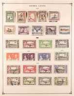 1884-1938 ALL DIFFERENT MINT AND USED COLLECTION  With QV And KEVII Range Of Lower Values; Good KGV Including 1933 Cente - Sierra Leone (...-1960)