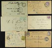 BOER WAR - POSTAL HISTORY  1900-1901 Group Of Covers Including Envelope To Capetown With Manuscript "stamps Unobtainable - Ohne Zuordnung