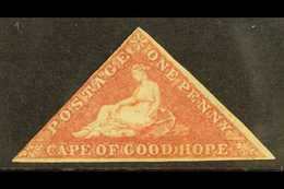 CAPE OF GOOD HOPE  1855-63 1d Rose, SG 5a, MINT With 2 Margins (just Brushing At Left), Scarce. Large Part OG For More I - Unclassified