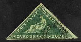 CAPE OF GOOD HOPE  1855 1s Deep Dark Green, SG 8b, Used With Clear To Large Margins All Round. Good Colour But Heavyish  - Ohne Zuordnung