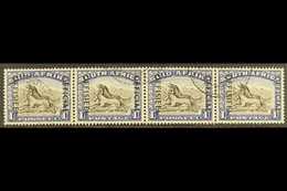 OFFICIALS  1950-54 1s Blackish Brown & Ultramarine Overprint, SG O47a, Fine Cds Used Horizontal STRIP Of 4, Fresh & Very - Unclassified