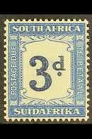 POSTAGE DUE  1932-42 3d Indigo And Milky Blue, Wmk Inverted, SG D28a, Very Fine Never Hinged Mint. For More Images, Plea - Unclassified