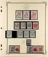 REVOLUTIONARY OVERPRINTS ISSUED BY THE NATIONALIST FORCES  1936-1938 VERY FINE MINT All Different Collection On Scott Pa - Sonstige & Ohne Zuordnung