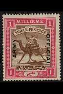 ARMY SERVICE  1905 Brown And Pink, Watermark Quatrefoil, With Type A1 Overprint, SG A4, Fine Mint. For More Images, Plea - Sudan (...-1951)