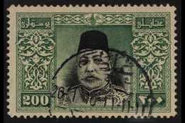 1914  200pi Black & Green Sultan (Michel 245, SG 515), Very Fine Cds Used, Fresh. For More Images, Please Visit Http://w - Autres & Non Classés