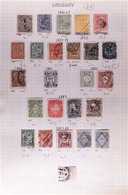 1860-1980's INTERESTING COLLECTION/ACCUMULATION  On Leaves & Stock Pages In A Binder, Mint & Used Stamps, Includes Usefu - Uruguay