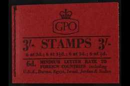 1959 GRAPHITE BOOKLET.  3s Black / Red August 1959 Booklet, SG M13g, Very Fine, Lovely Condition. For More Images, Pleas - Other & Unclassified