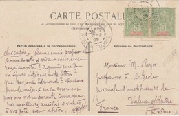 COLONIES - NOUVELLE CALEDONIE - CP A DESTINATION DE VALENCE SUR RHONE - Cartas & Documentos