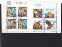 PORTOGALLO - LOTTO DI 8 FRANCOBOLLI SERIE COMPLETA - 1980 - Feuilles Complètes Et Multiples