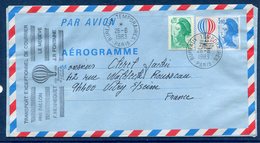 France - Aérogramme - Transport Exceptionnel De Courier Par Ballon - Megeve - Hennequet - Poste Aérienne - 1983 - Aerogramme