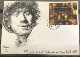 Bosnia And Hercegovina, 2019, 350 Years Since Rembrandt's Death, FDC - Bosnie-Herzegovine