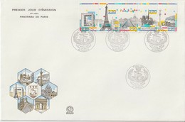 France FDC Grand Format 1989 Panorama De Paris BC2583A - 1980-1989