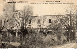 Environs De BILLOM. Château De RAVEL. Carte écrite En 1906 - Other Municipalities