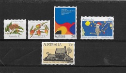 Australie N°801-802-816-840-847** - Mint Stamps