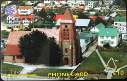 FALKLAND  -  Phonecard  - Christ Church Cathedral, Stanley  -  £ 10 - Falkland Islands