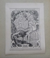 Ex-libris Héraldique Illustré - Vers 1900 - BLOMMAERT - Ex-Libris