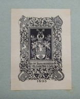 Ex-libris Héraldique Illustré - 1893 - VON DASSEL (Saint Empire) - Bookplates